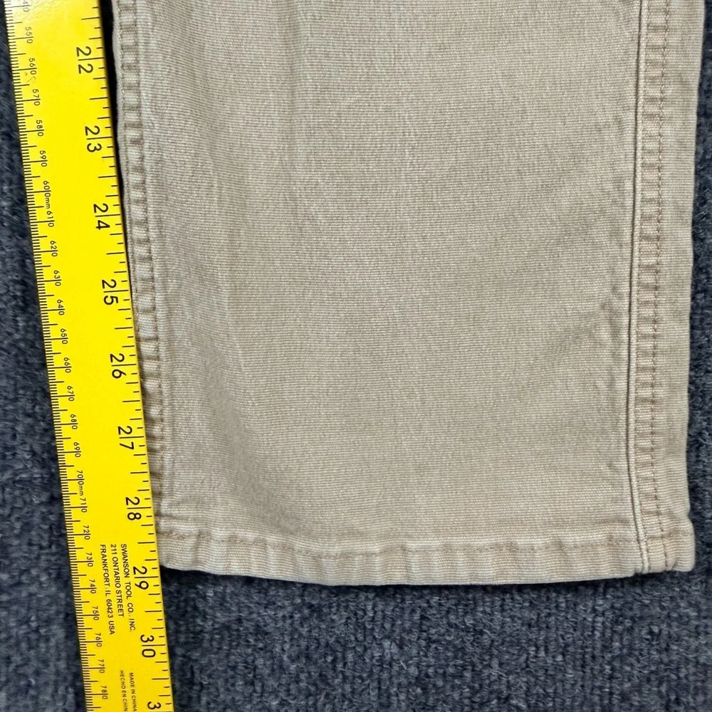 Weatherproof Vintage Flex Utility Pants Mens 34x29 Beige Cotton Relaxed‎ Fit